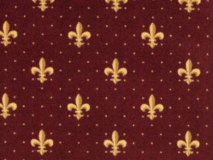 fleur_de_lis Burgundy home theater carpet by Joy